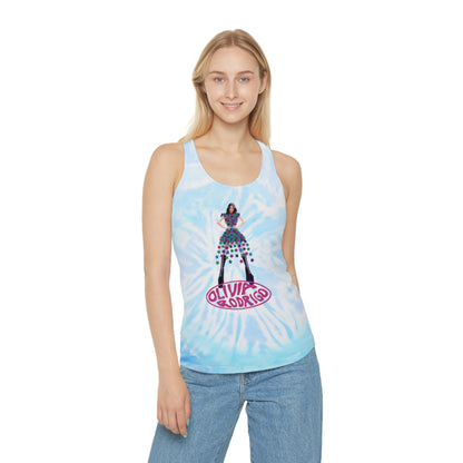 Olivia Rodrigo Hits Magazine Cover Tie Dye Racerback Tank Top