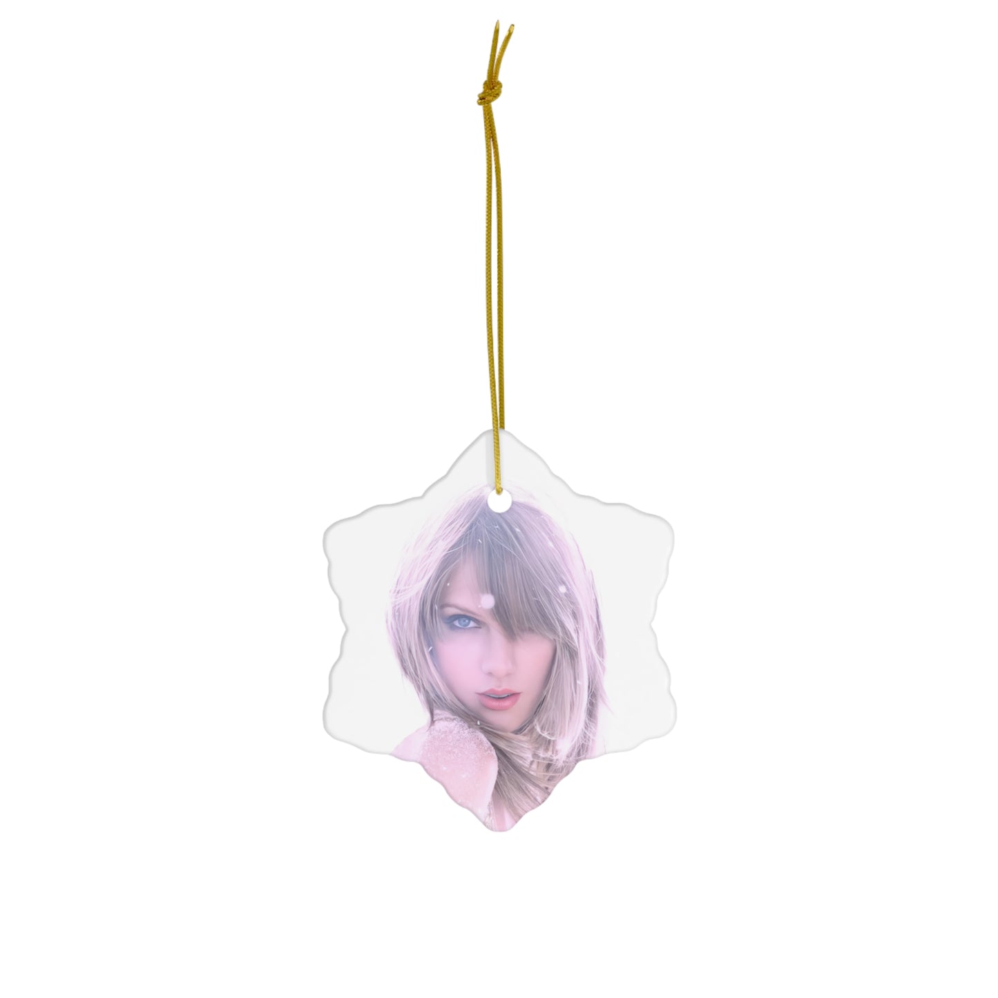 Taylor Swift Glamour In The Snow Ceramic Ornament