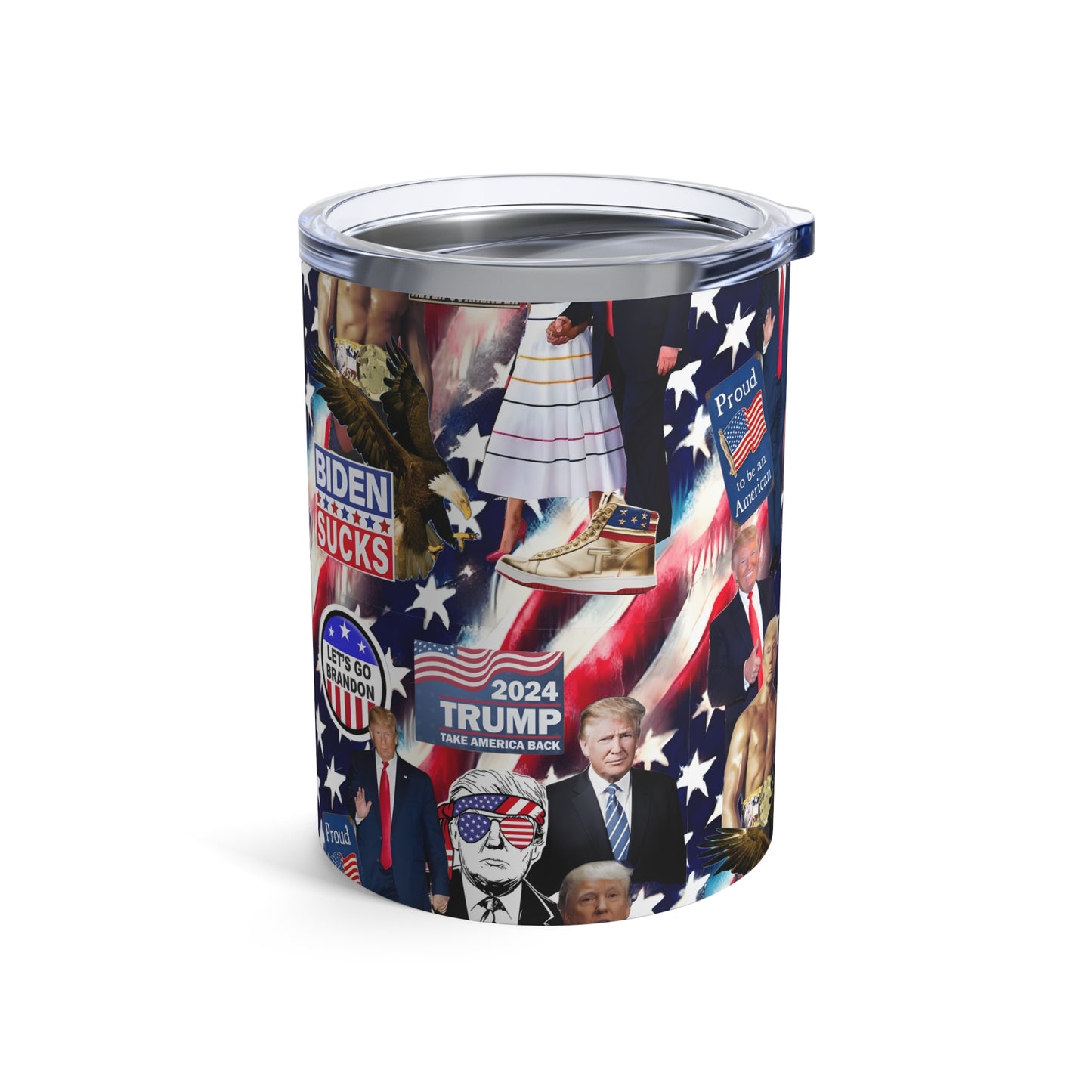 Donald Trump 2024 MAGA Montage Tumbler 10oz