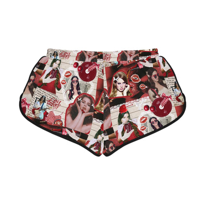 Lana Del Rey Cherry Coke Collage Women's Relaxed Shorts