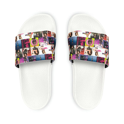 Miley Cyrus Album Cover Collage Youth Slide Sandals