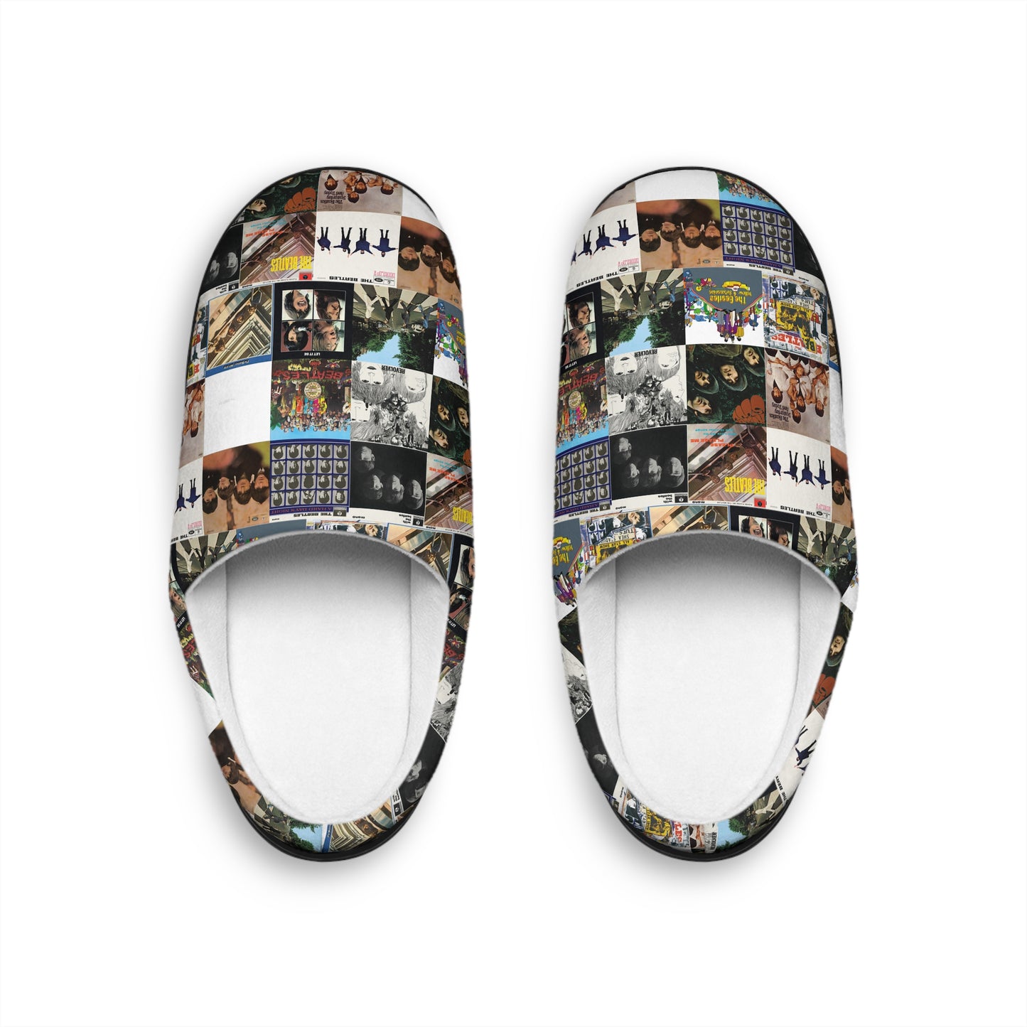 The Beatles Album Cover Collage Men's Indoor Slippers