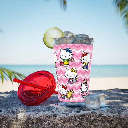 Hello Kitty Playtime Collage Sunsplash Tumbler with Straw