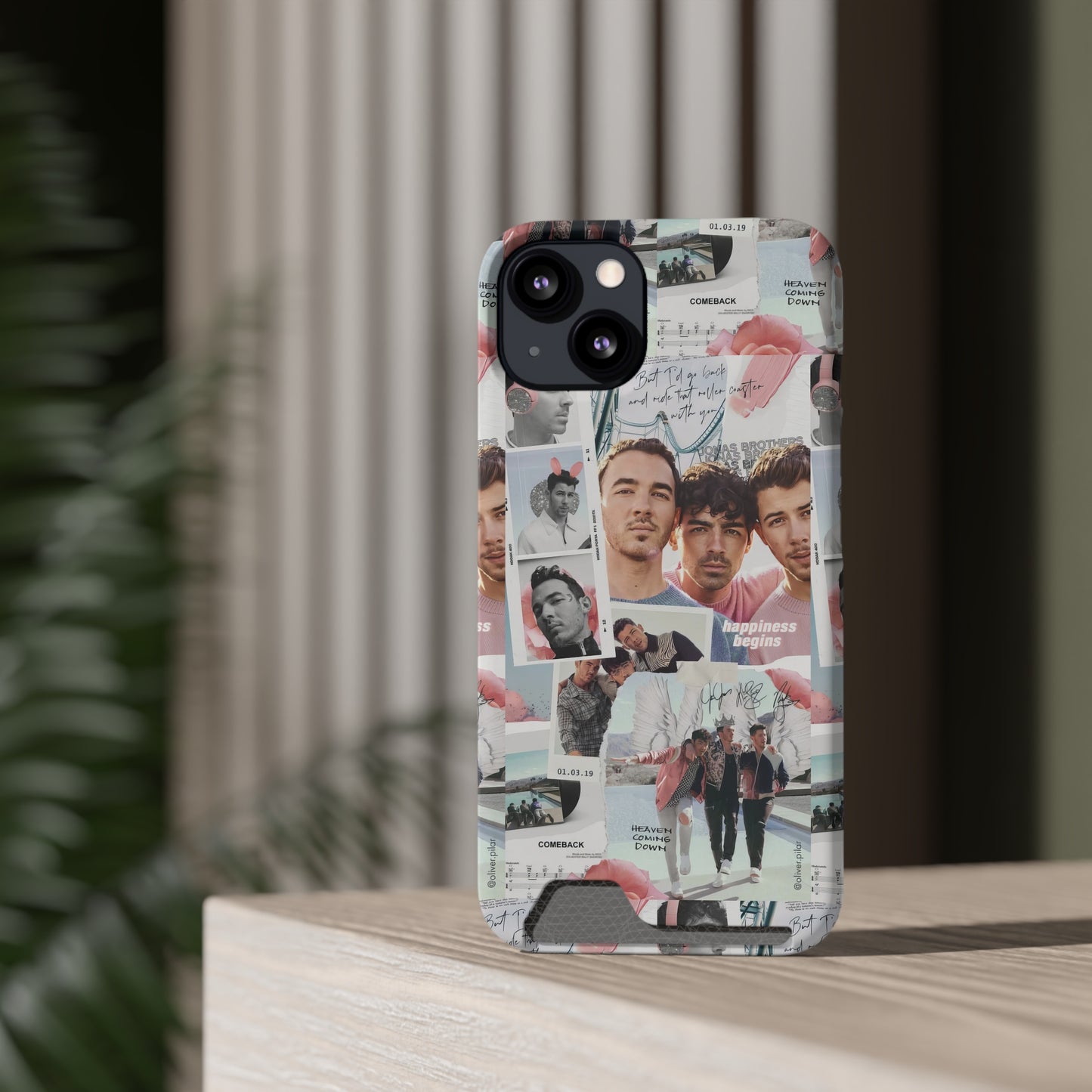 Jonas Brother Happiness Begins Collage Phone Case With Card Holder