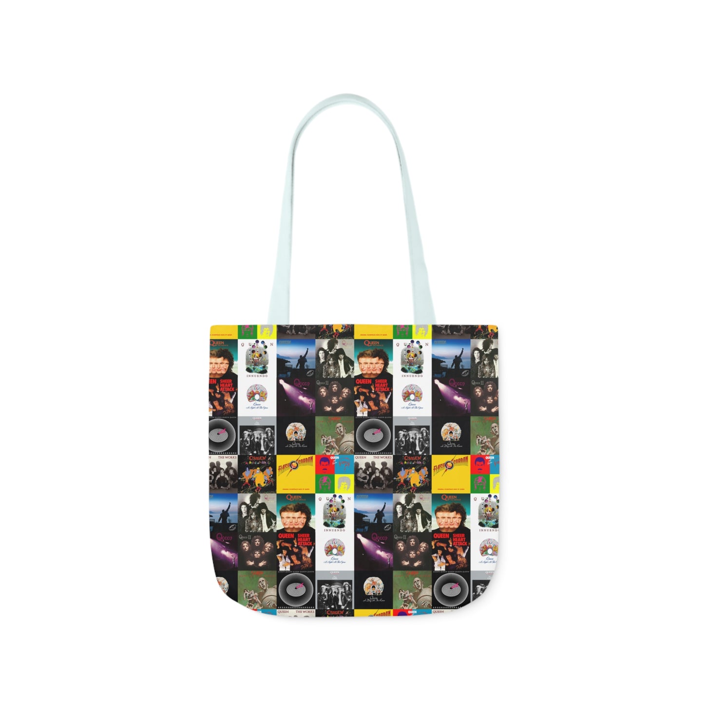 Queen Album Cover Collage Polyester Canvas Tote Bag