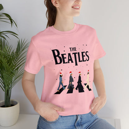 The Beatles Abbey Road Santas Unisex Jersey Short Sleeve Tee Shirt