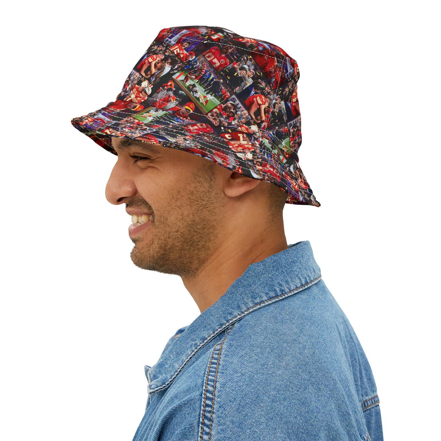 Kansas City Chiefs Superbowl LVIII Championship Victory Collage Bucket Hat