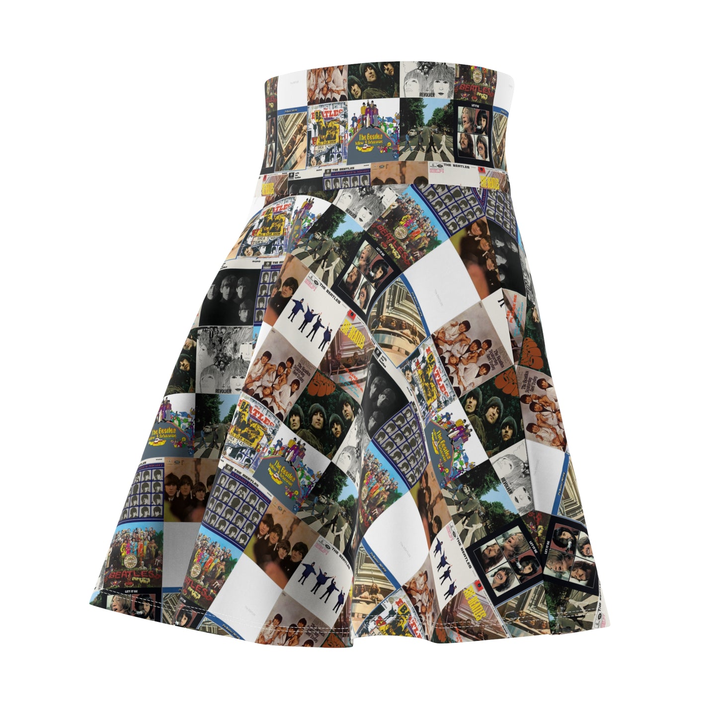 The Beatles Album Cover Collage Women's Skater Skirt