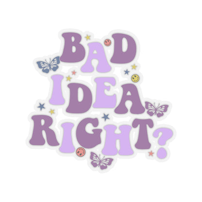 Olivia Rodrigo Bad Idea Right? Kiss-Cut Sticker