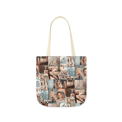 Sabrina Carpenter Peachy Princess Collage Polyester Canvas Tote Bag