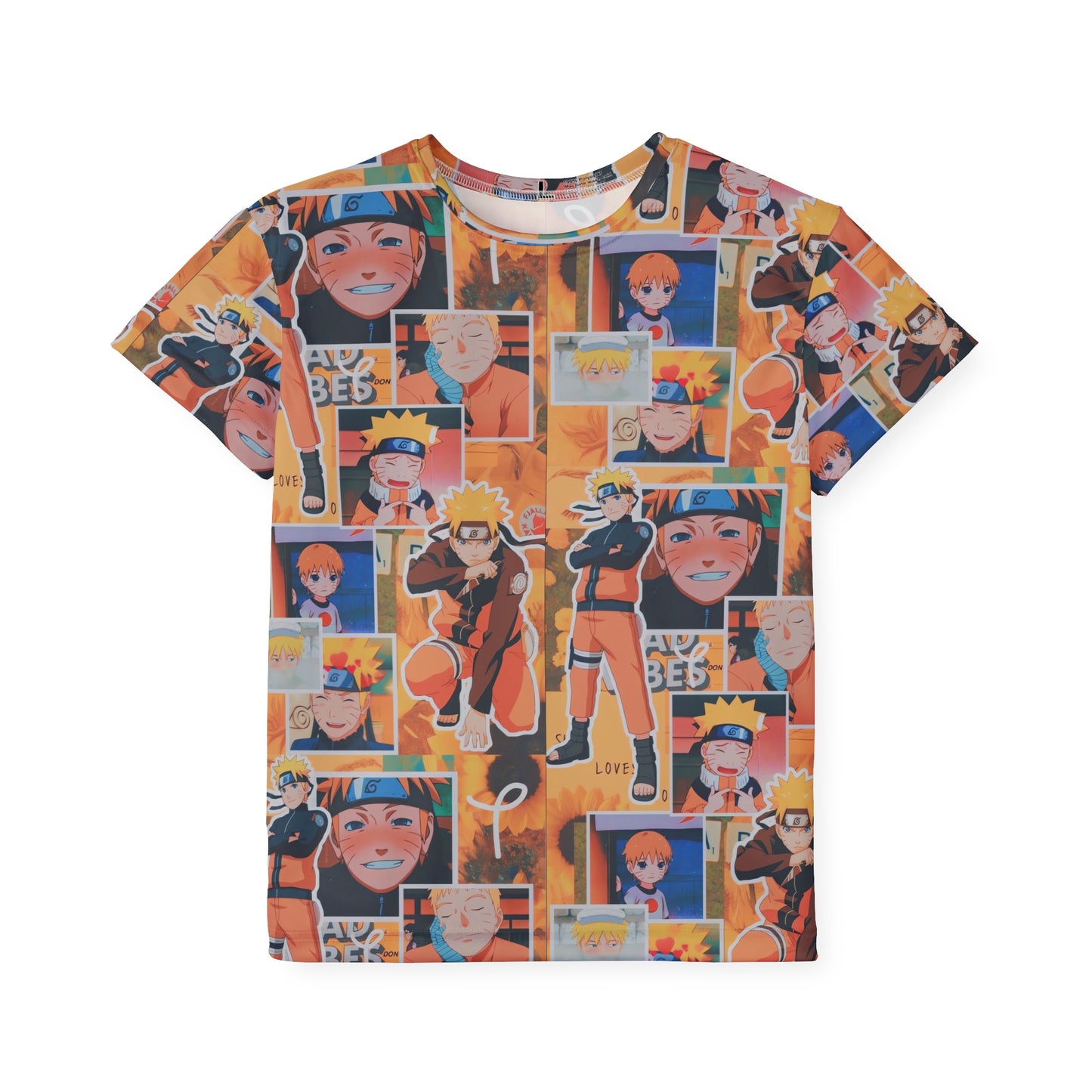 Naruto Uzumaki Sunflower Blaze Collage Kids Sports Jersey