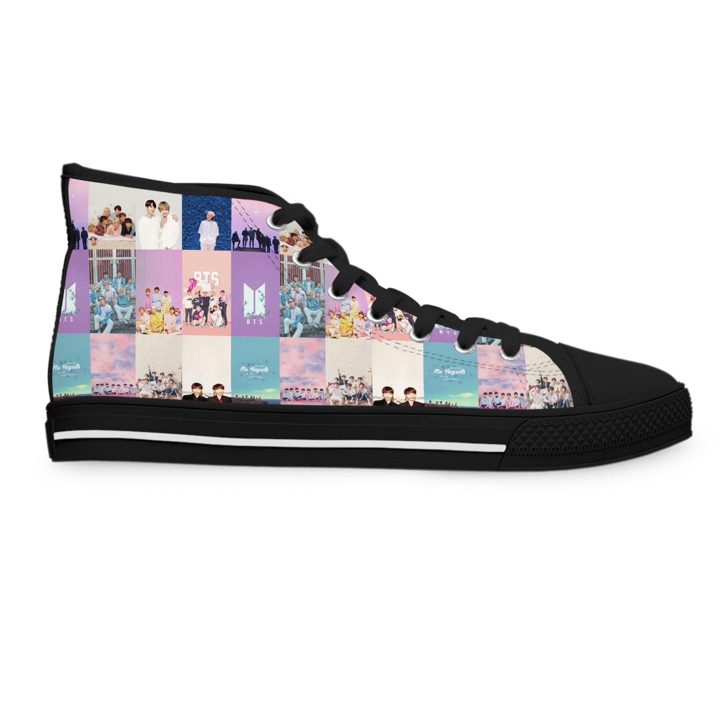 BTS Pastel Aesthetic Collage Women's High Top Sneakers