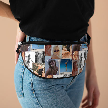 Miley Cyrus Flowers Photo Collage Fanny Pack