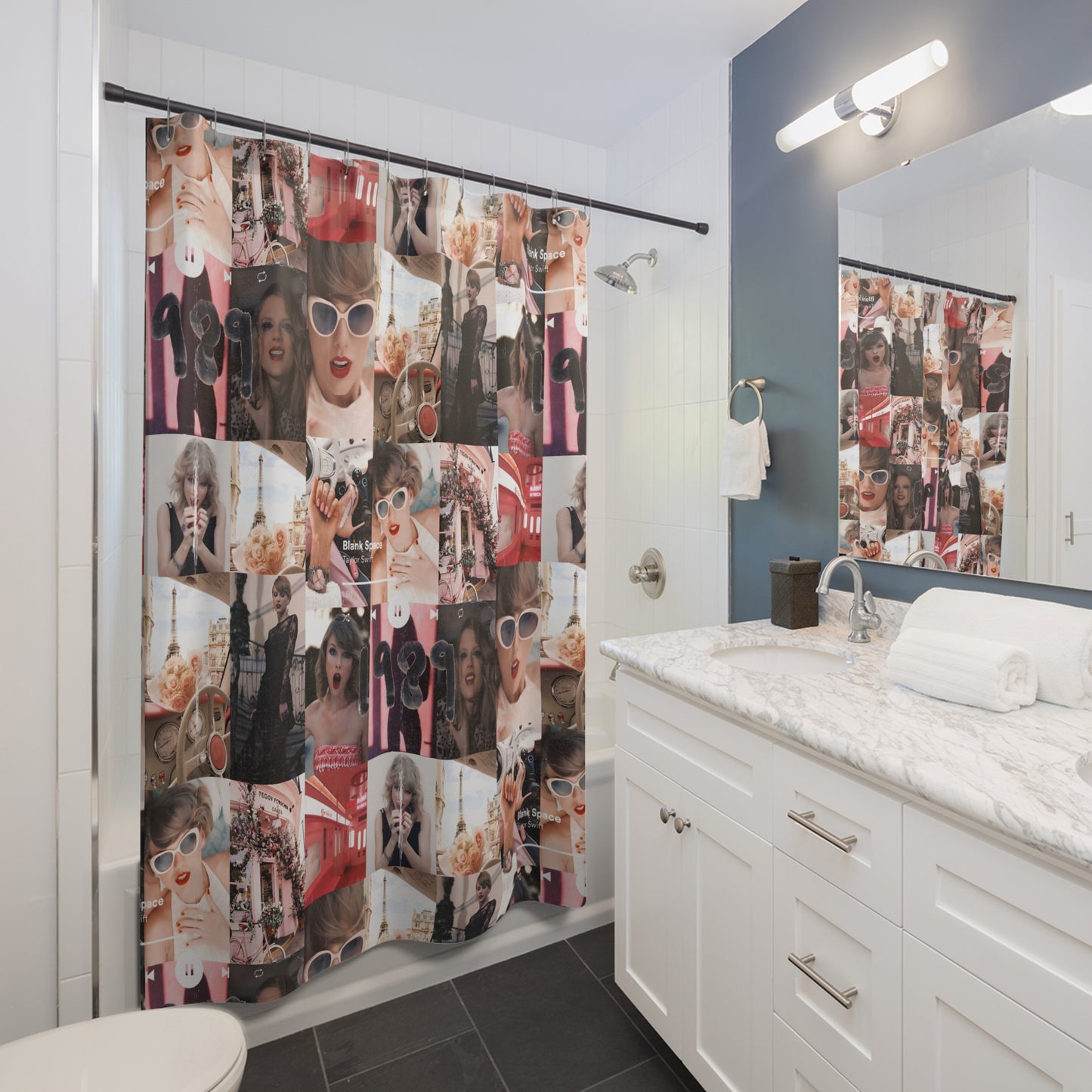 Taylor Swift 1989 Blank Space Collage Shower Curtain