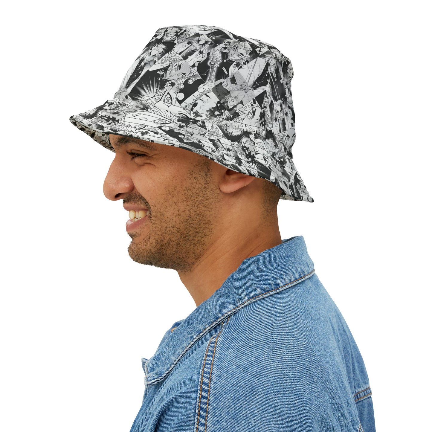 Demon Slayer Kyojuro Rengoku Collage Bucket Hat