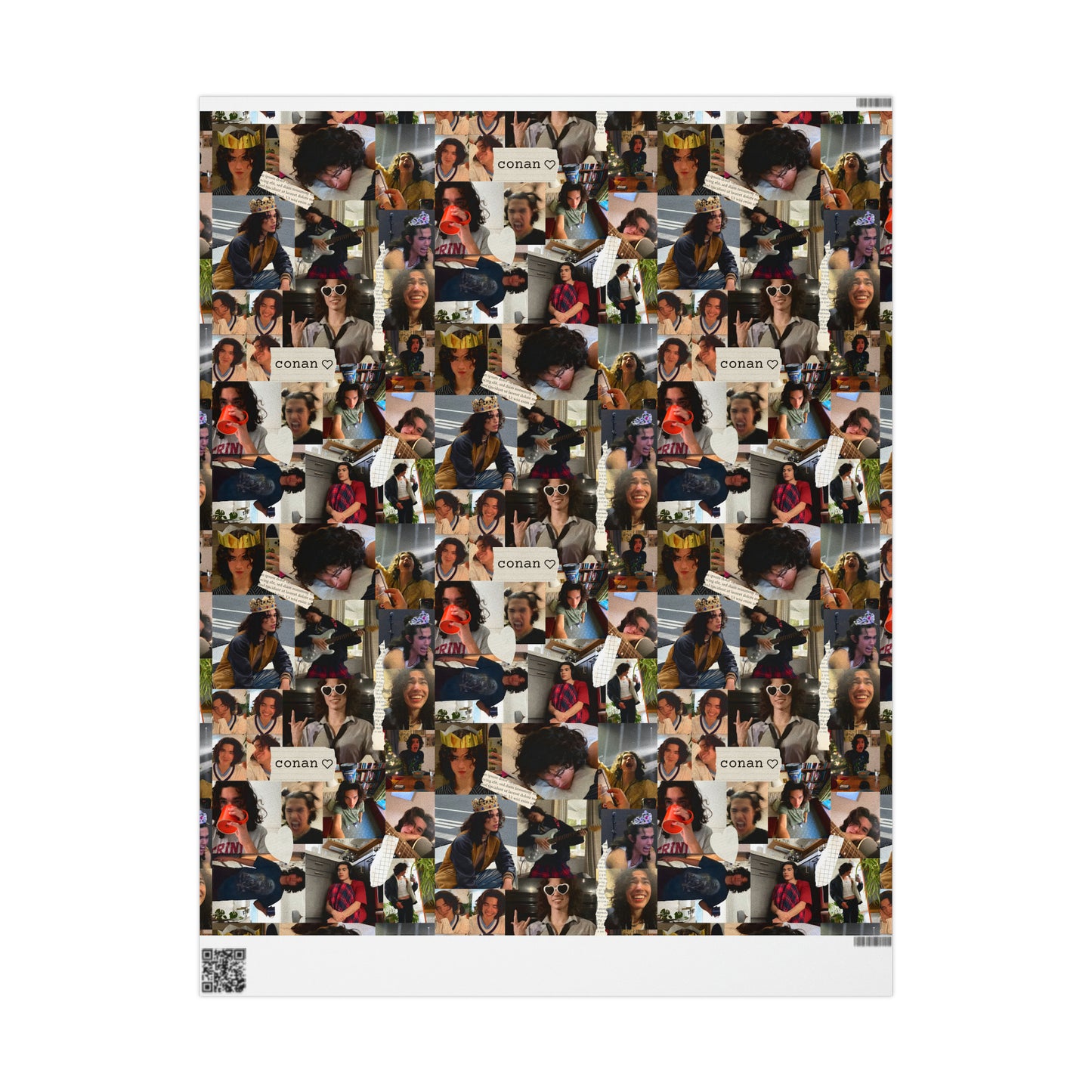 Conan Grey Being Cute Photo Collage Gift Wrapping Paper