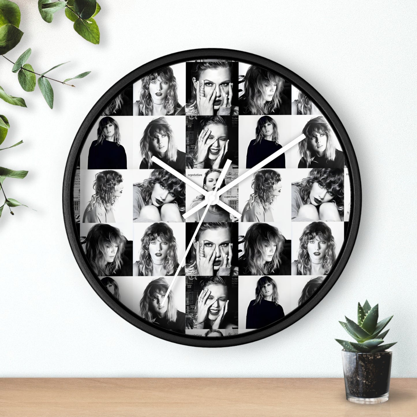 Taylor Swift Reputation Mosaic Wall Clock