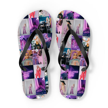 Ava Max Belladonna Photo Collage Flip Flops