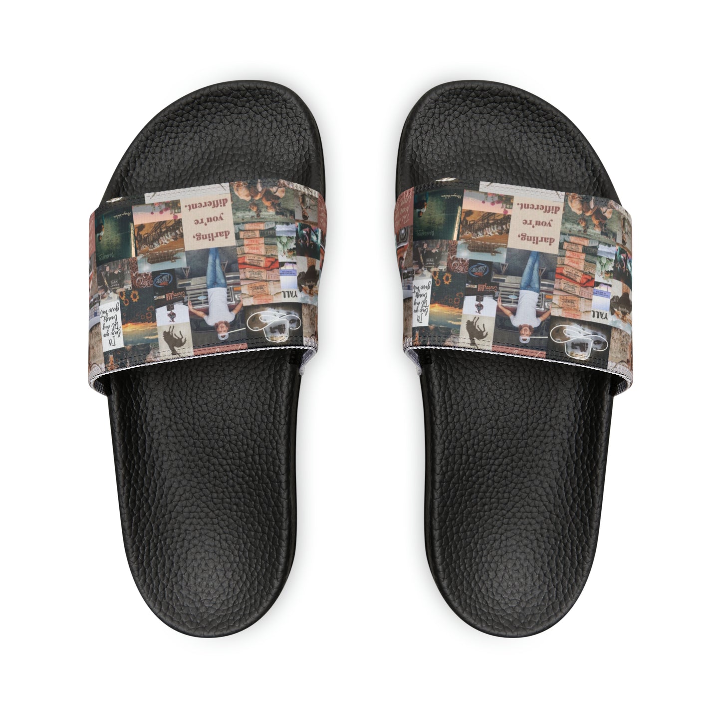 Morgan Wallen Darling You're Different Collage Men's Slide Sandals