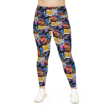 Muse Album Cover Collage Plus Size Leggings