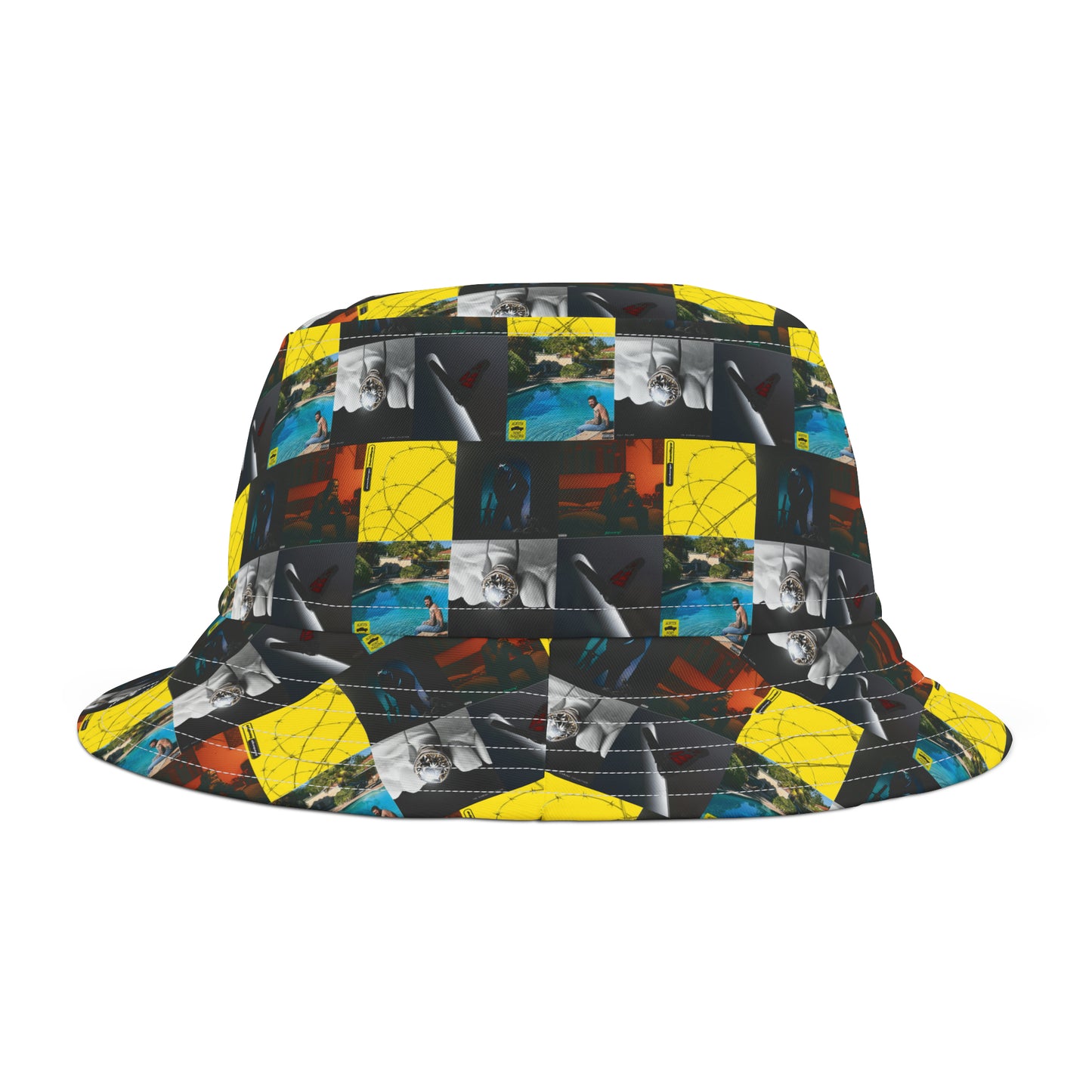 Post Malone Album Art Collage Bucket Hat