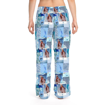 Olivia Rodrigo Light Blue Aesthetic Collage Women's Pajama Pants