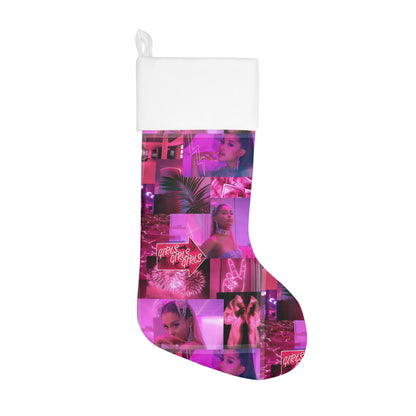 Ariana Grande 7 Rings Collage Christmas Holiday Stocking