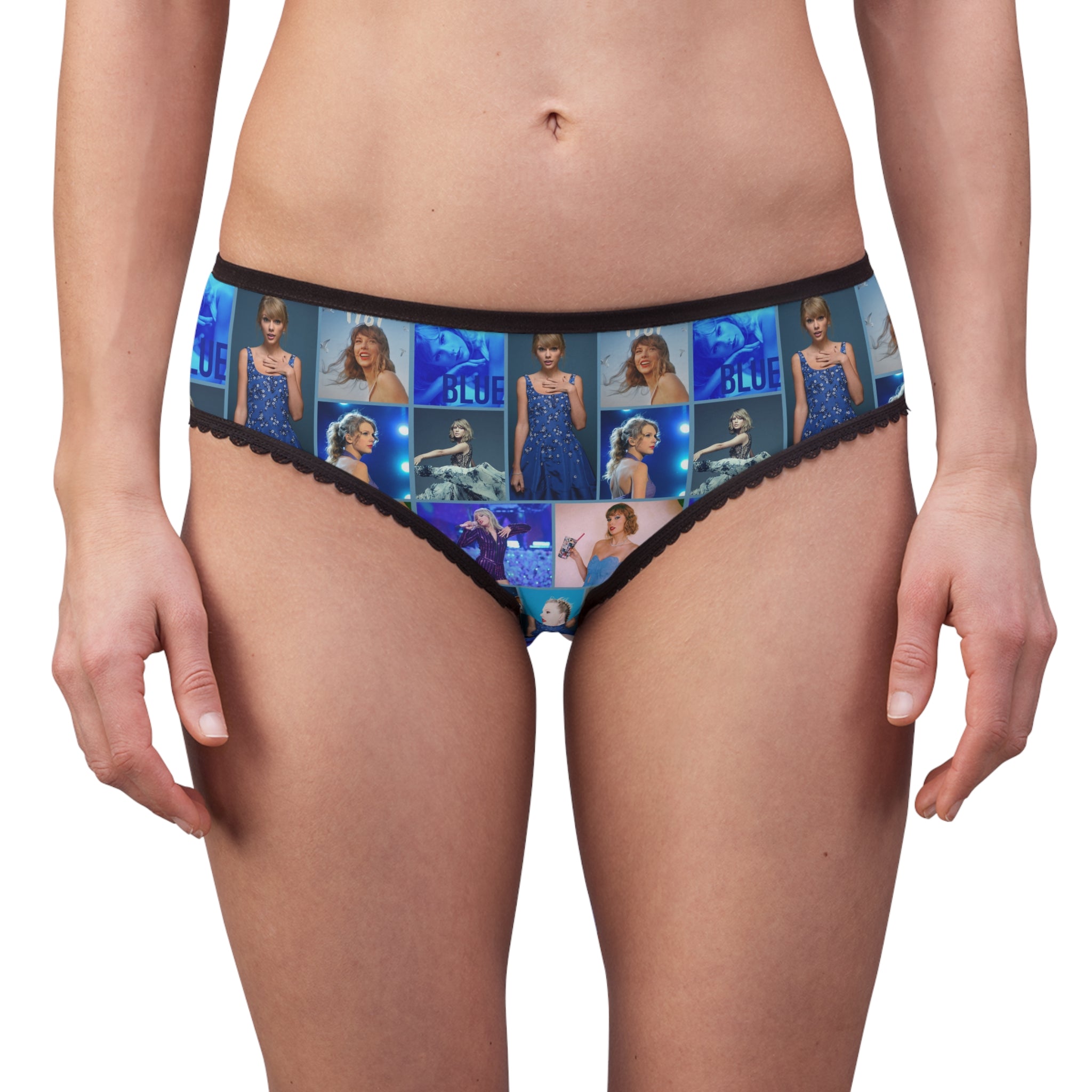 Taylor Swift Blue Aesthetic Collage Women s Briefs Panties