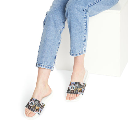 Lana Del Rey Album Cover Collage Women's Slide Sandals