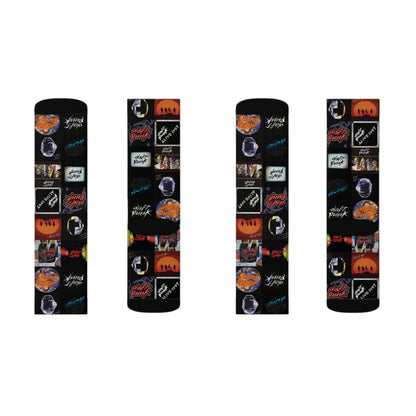 Daft Punk Album Cover Art Collage Tube Socks