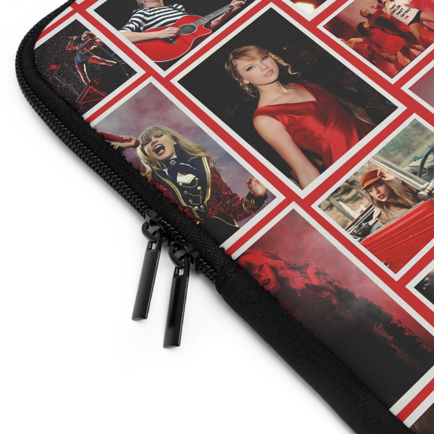 Taylor Swift Red Era Collage Laptop Sleeve