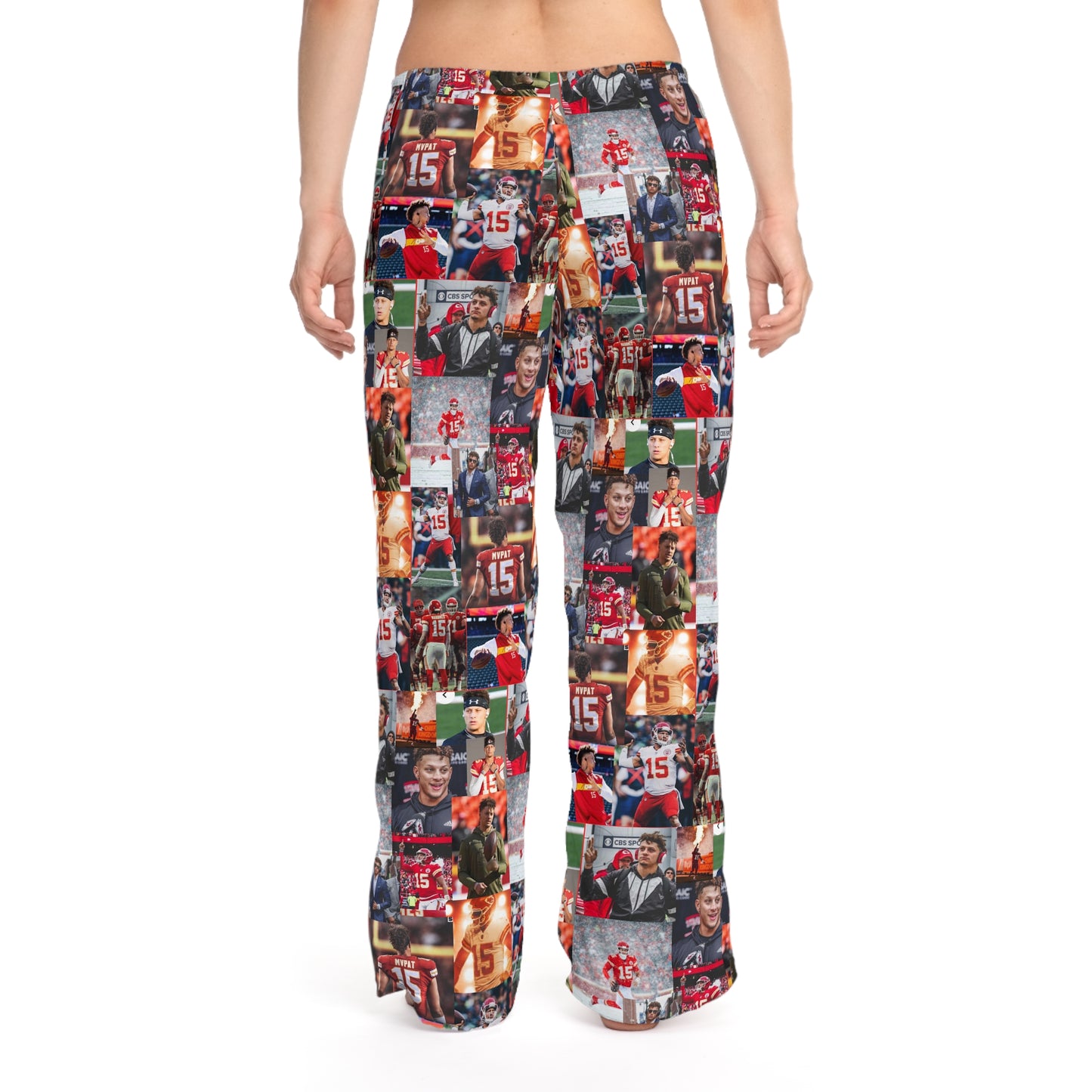 Patrick Mahomes Chiefs MVPAT Photo Collage Women's Pajama Pants