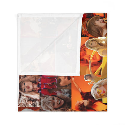 Taylor Swift Rainbow Photo Collage Baby Swaddle Blanket