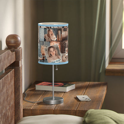 Sabrina Carpenter Peachy Princess Collage Lamp on a Stand