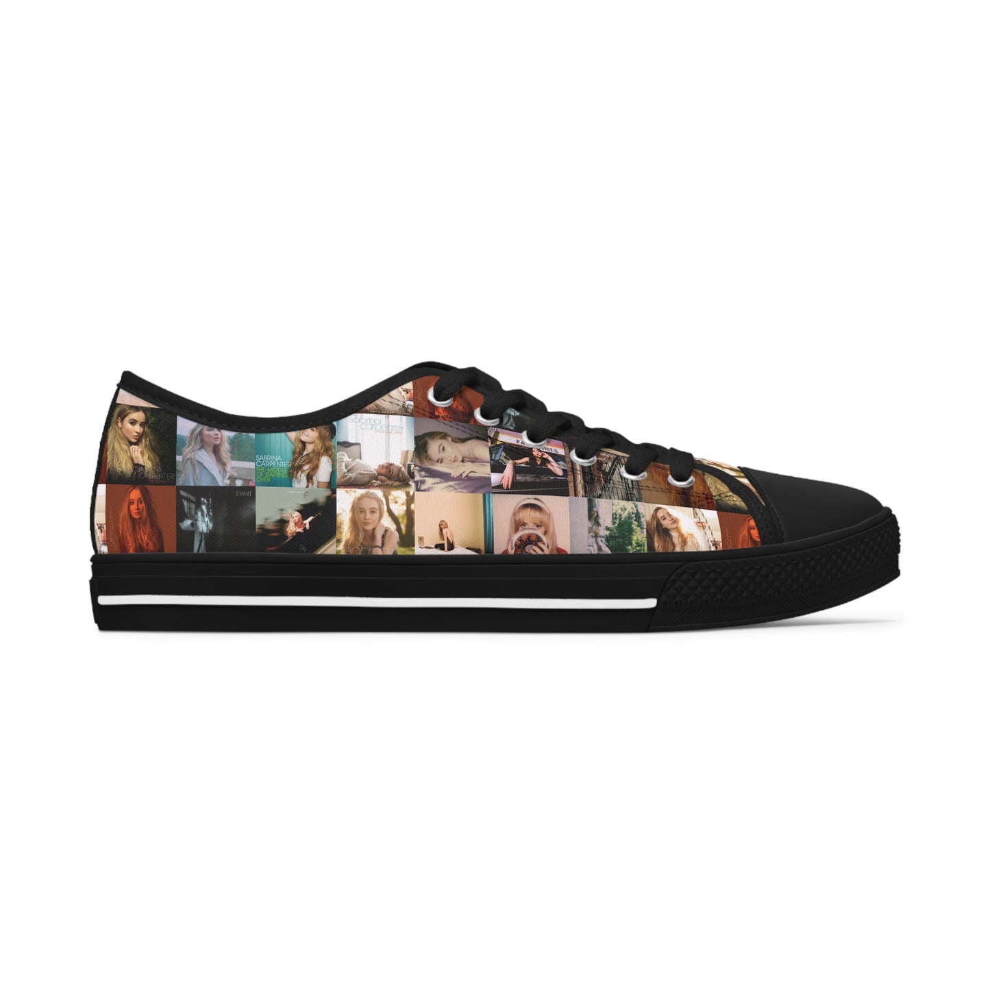 Sabrina Carpenter Album Cover Collage Women's Low Top Sneakers