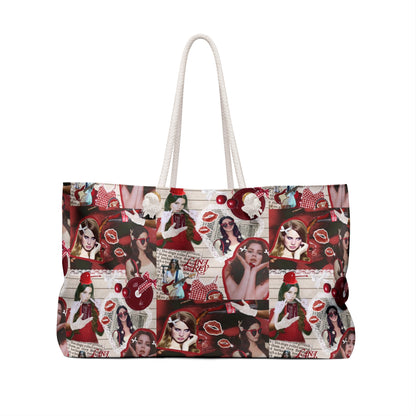 Lana Del Rey Cherry Coke Collage Weekender Bag