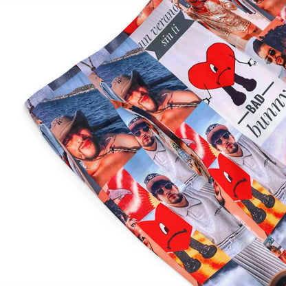 Bad Bunny Un Verano Sin Ti Photo Collage Men's Board Shorts