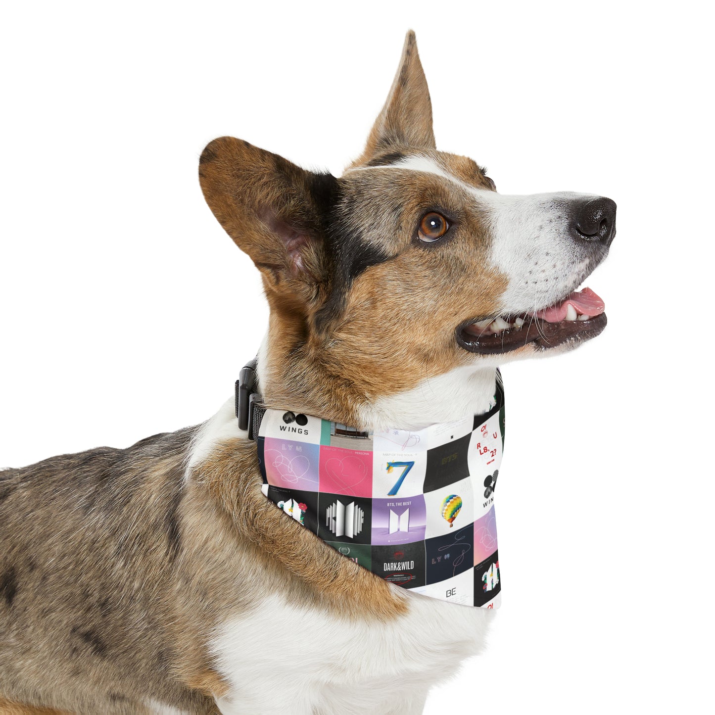 BTS Album Cover Art Collage Pet Bandana Collar