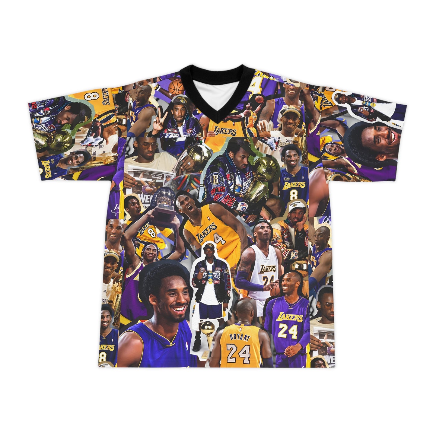 Kobe Bryant Career Moments Photo Collage Unisex Football Jersey