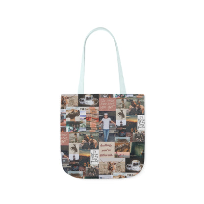 Morgan Wallen Darling You're Different Collage Polyester Canvas Tote Bag