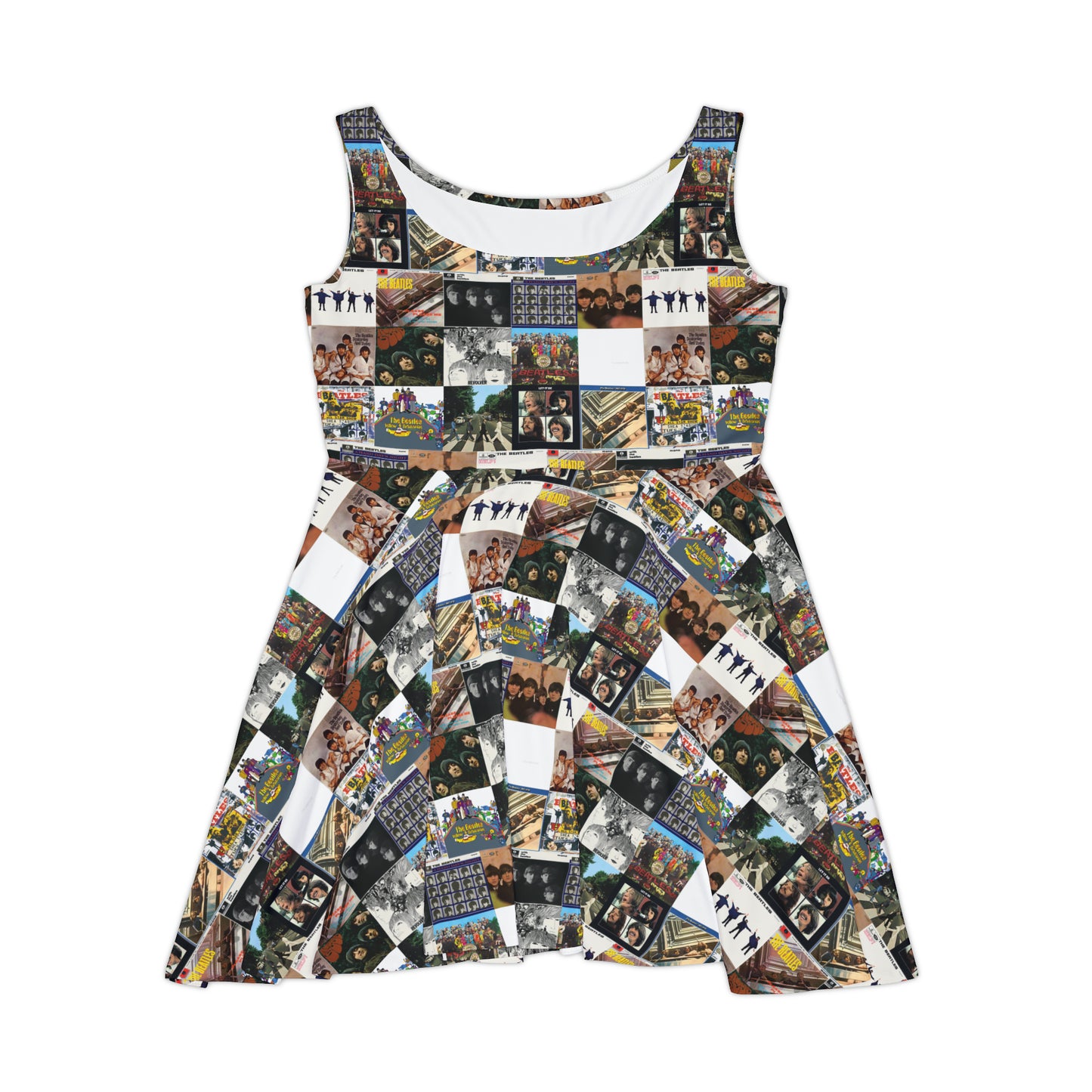 The Beatles Album Cover Collage Women's Skater Dress