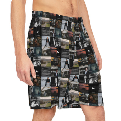 Morgan Wallen Album Cover Collage Basketball Shorts