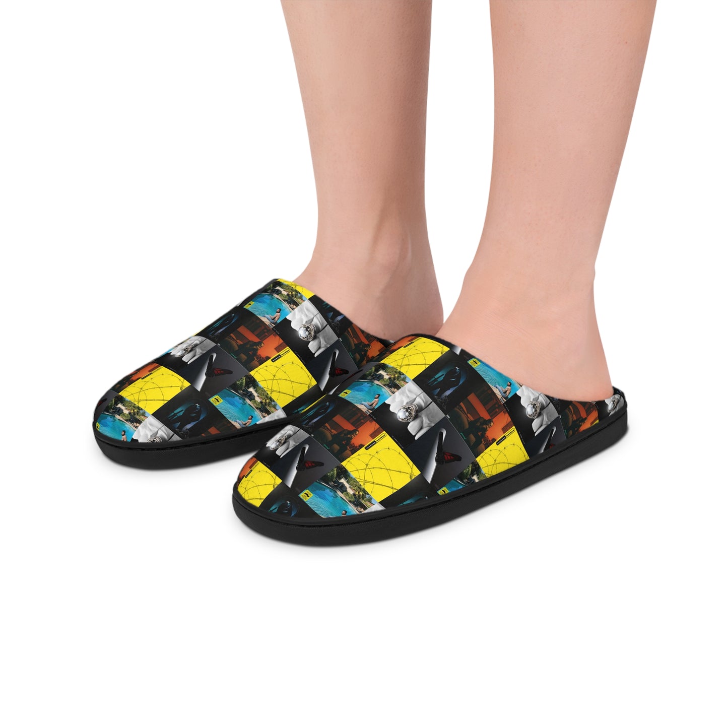 Post Malone Album Art Collage Men's Indoor Slippers