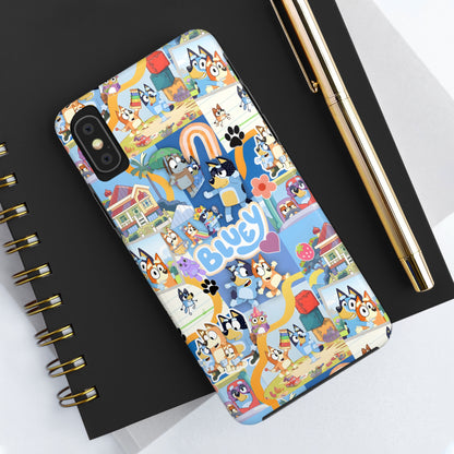 Bluey Playtime Collage Tough Phone Cases