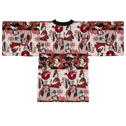 Lana Del Rey Cherry Coke Collage Long Sleeve Kimono Robe