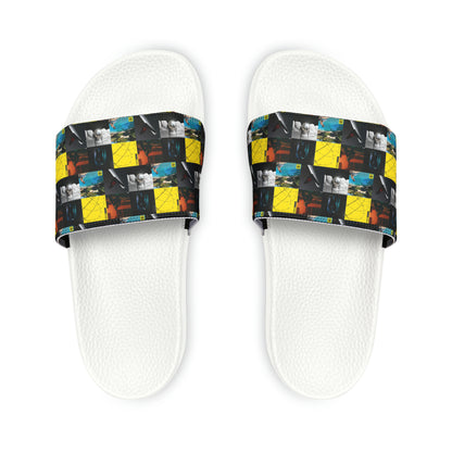 Post Malone Album Art Collage Men's Slide Sandals