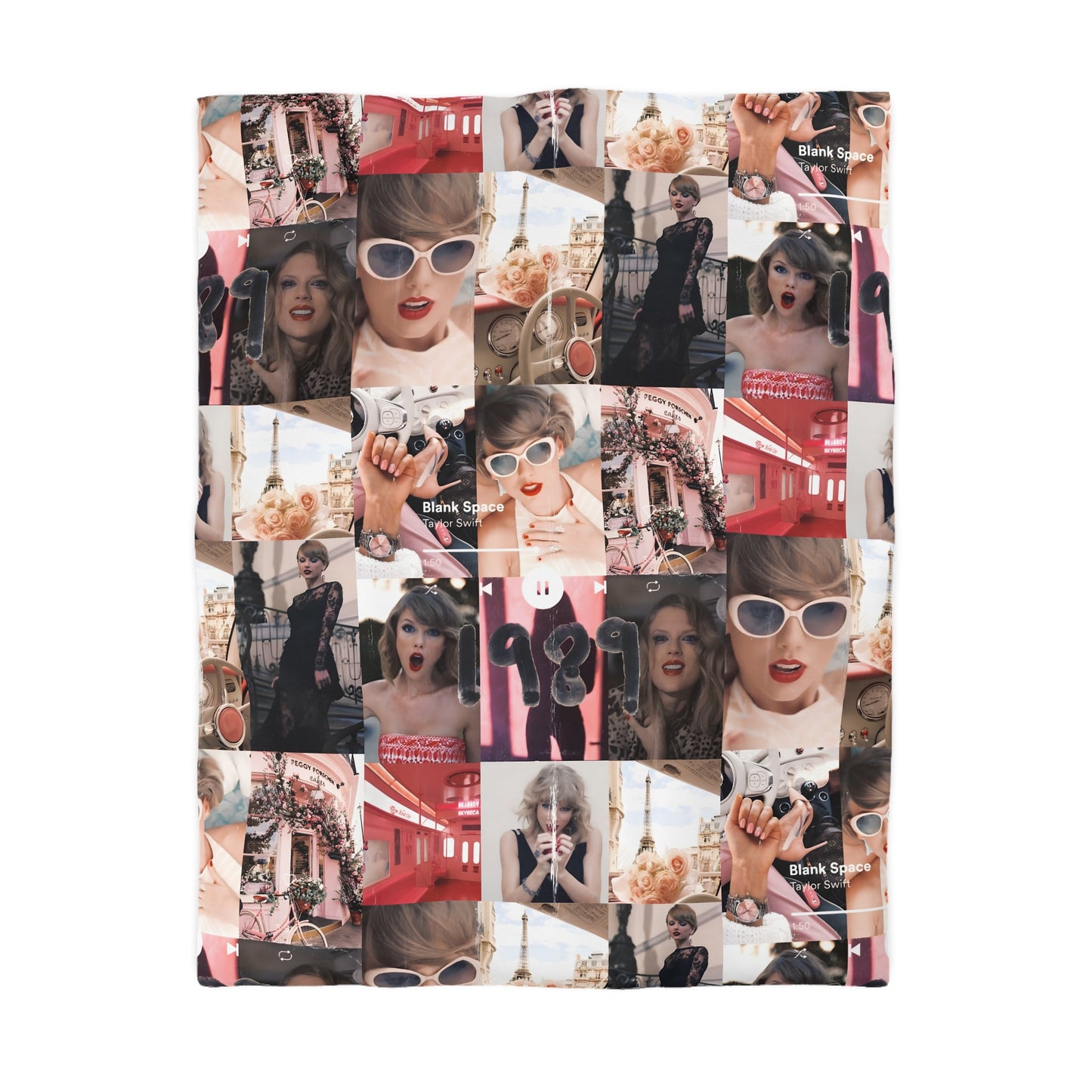 Taylor Swift 1989 Blank Space Collage Microfiber Duvet Cover