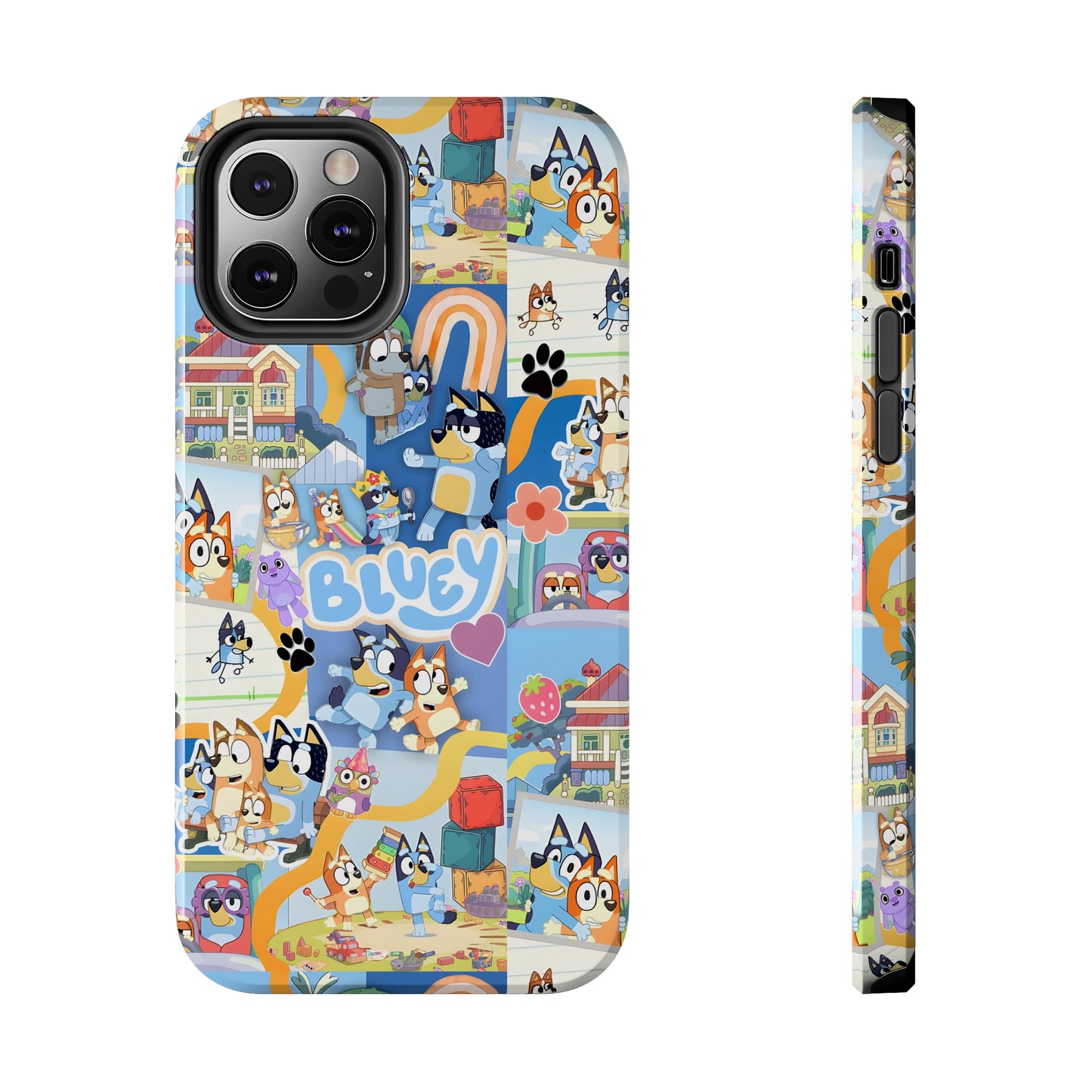 Bluey Playtime Collage Tough Phone Cases