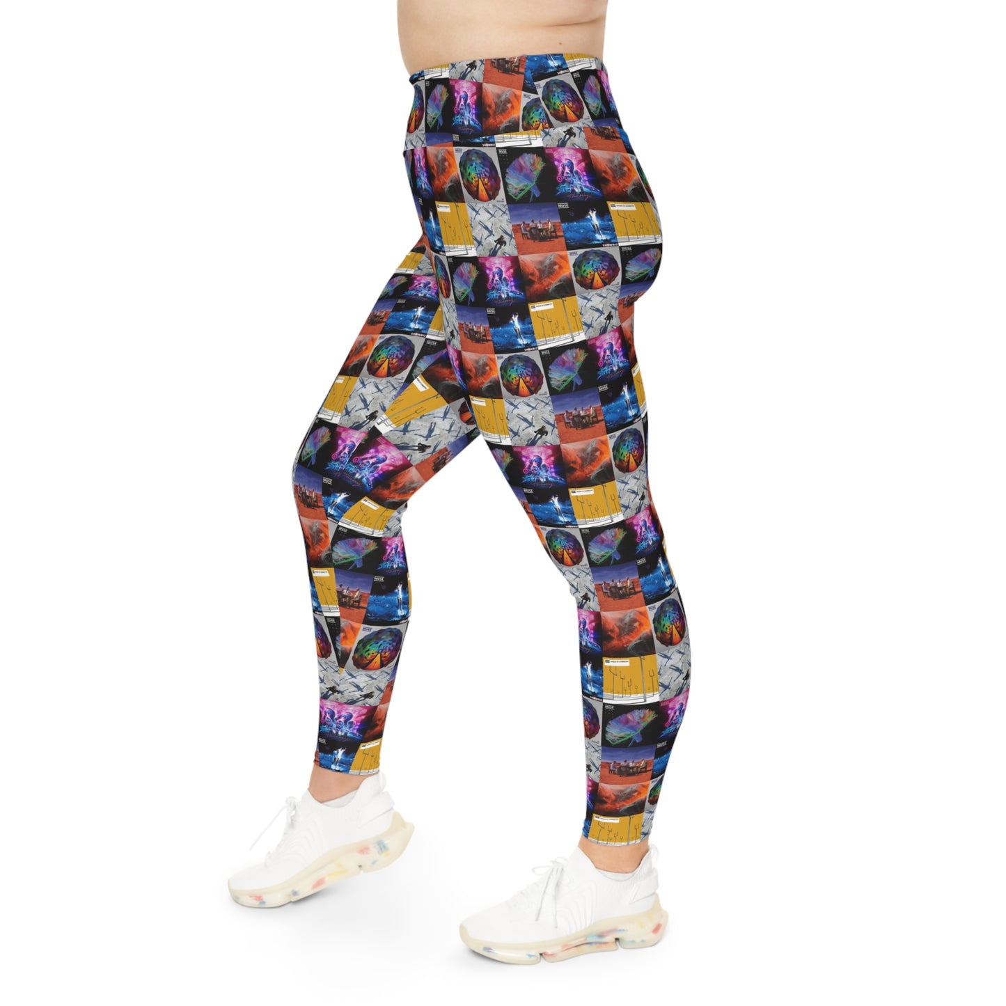 Muse Album Cover Collage Plus Size Leggings