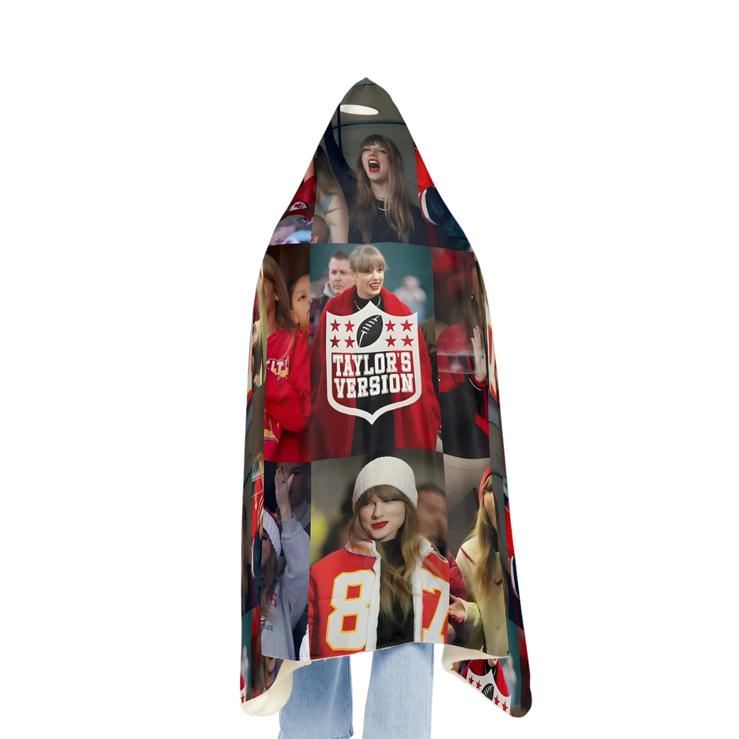 Taylor Swift Chiefs Fan Taylor's Version Snuggle Blanket